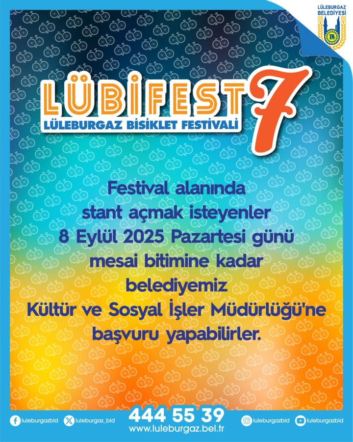 LÜBİFEST 7'DE STANT AÇMAK İSTEYENLER HAKKINDA DUYURU